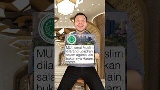 Umat Muslim ga boleh salam agama lain? Masa sih HARAM? #shorts