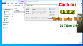 Cách tải cài đặt và sử dụng Unikey trên máy tính Gõ tiếng việt