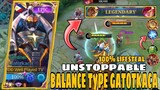 100% Lifesteal + Speed and Sustain = Unstoppable Gameplay! - Balance Type Gatotkaca [Hybrid Build]