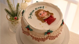 #Kue Lukis Tangan Relief Krim Mentega#Lucu#Kue Anak Perempuan