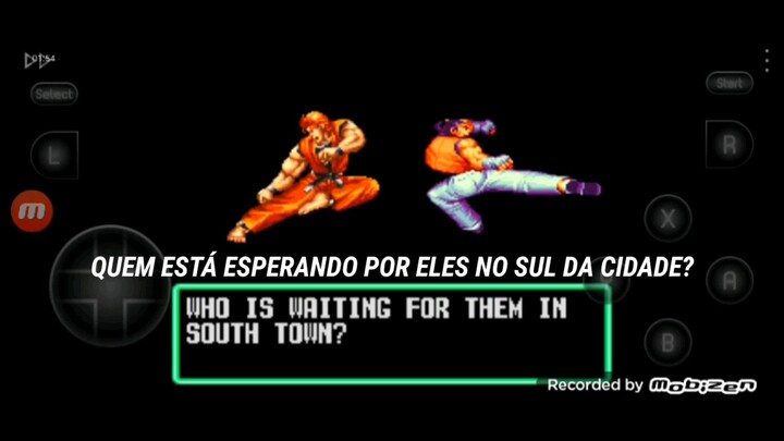 Abertura do jogo Arti of Fighting traduzida para o português