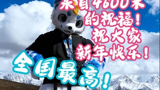 呆呆的元旦祝福！超高海拔的全舞！祝小伙伴们都能新年快乐，步步高升！顺便大家可以在评论区留下祝福嘛w～