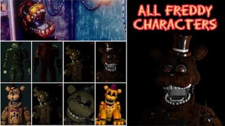 All Freddy's Characters And Trtf Jumpscares
