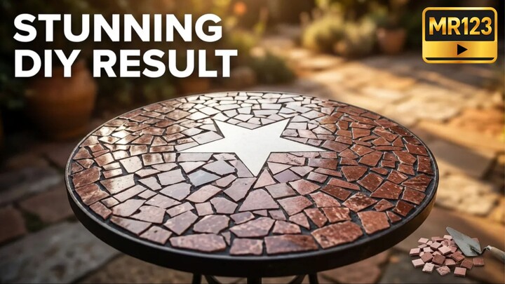 Create Your Own Stunning DIY Mosaic Table At Home - 在家打造属于你自己的惊艳DIY马赛克桌
