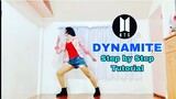 BTS- DYNAMITE Dance Tutorial (Mirrored + Explanation + slowed music)
