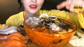 Súp cá sống lạnh, bào ngư, mực, hải sâm, cá dẹt, cá đá 1 #amthuc
