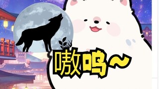 【Tiandou】The little white dog awakens its wolf genes, howling like a wolf: Awooo🐺Whose alarm went of