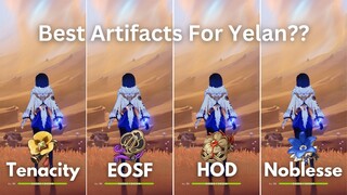 Yelan Artifacts Comparison !! Best Build for C0 Yelan?? [ Genshin Impact ]