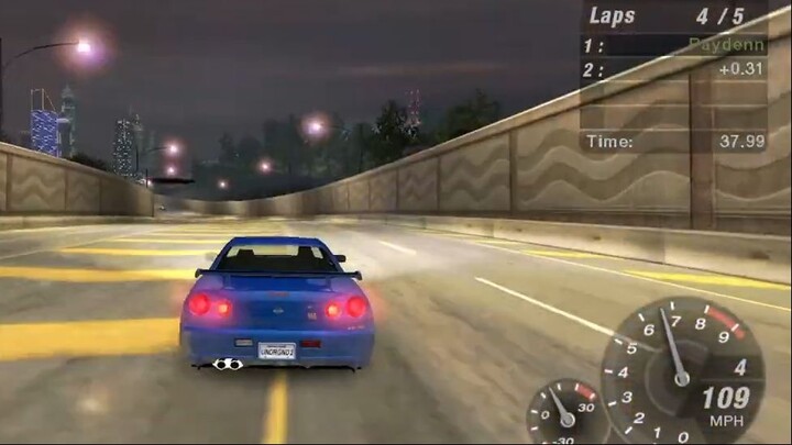 STOCK SKYLINE GTR LAWAN BOSS TERAKHIR_ - NFS UNDERGROUND2