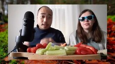 ASMR Pita & Veggie Platter - Crunchy Eating Sounds, Food Trigger Words & Finger Fluttering