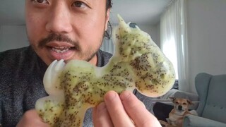 ASMR Unicorn Milk & Kiwi Ice Cream Bar 🍡🍨🧊🥝 - Eating Sounds
