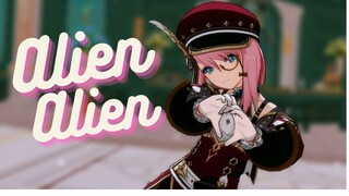 【MMD Genshin Impact】Charlotte - Alien Alien / エイリアンエイリアン