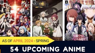 54 All Upcoming Anime April 2024