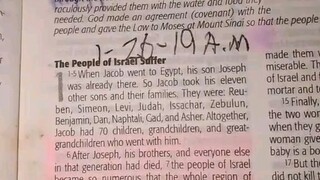 Daily Verse.                  Exudos 1:1-7