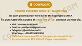 Trading Research Group â€“ Scalpathon