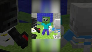 Help Baby Zombie Save Sister & Revenge on Skeleton ? - Monster School Minecraft Animation #shorts