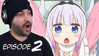 GOTHIC LOLITA!? Miss Kobayashi's Dragon Maid - EP 02 Reaction!