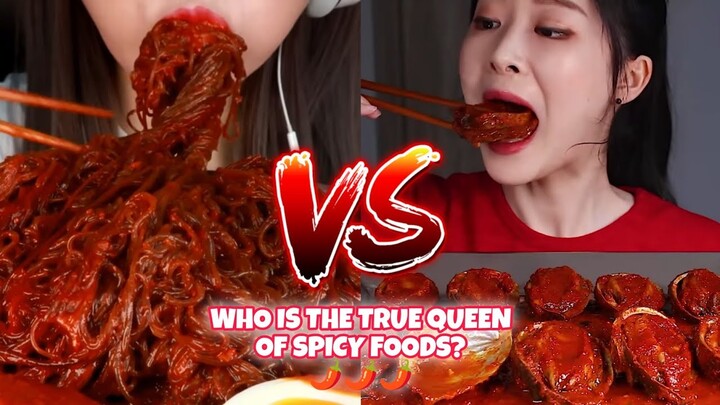 SPICIEST MUKBANG BATTLE YOU'LL EVER SEE!🤯🙀🥵🔥🌶️