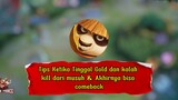 Tips Akai ketika tinggal gold dan kalah kill dair musuh dan bikin comeback