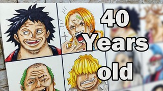 Drawing Future Straw Hat Pirates in Bad Timeline | Timeskip | One Piece