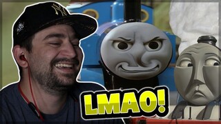 THOMAS DON'T CARE! - [YTP] The Tragic Life of Trains REACTION!