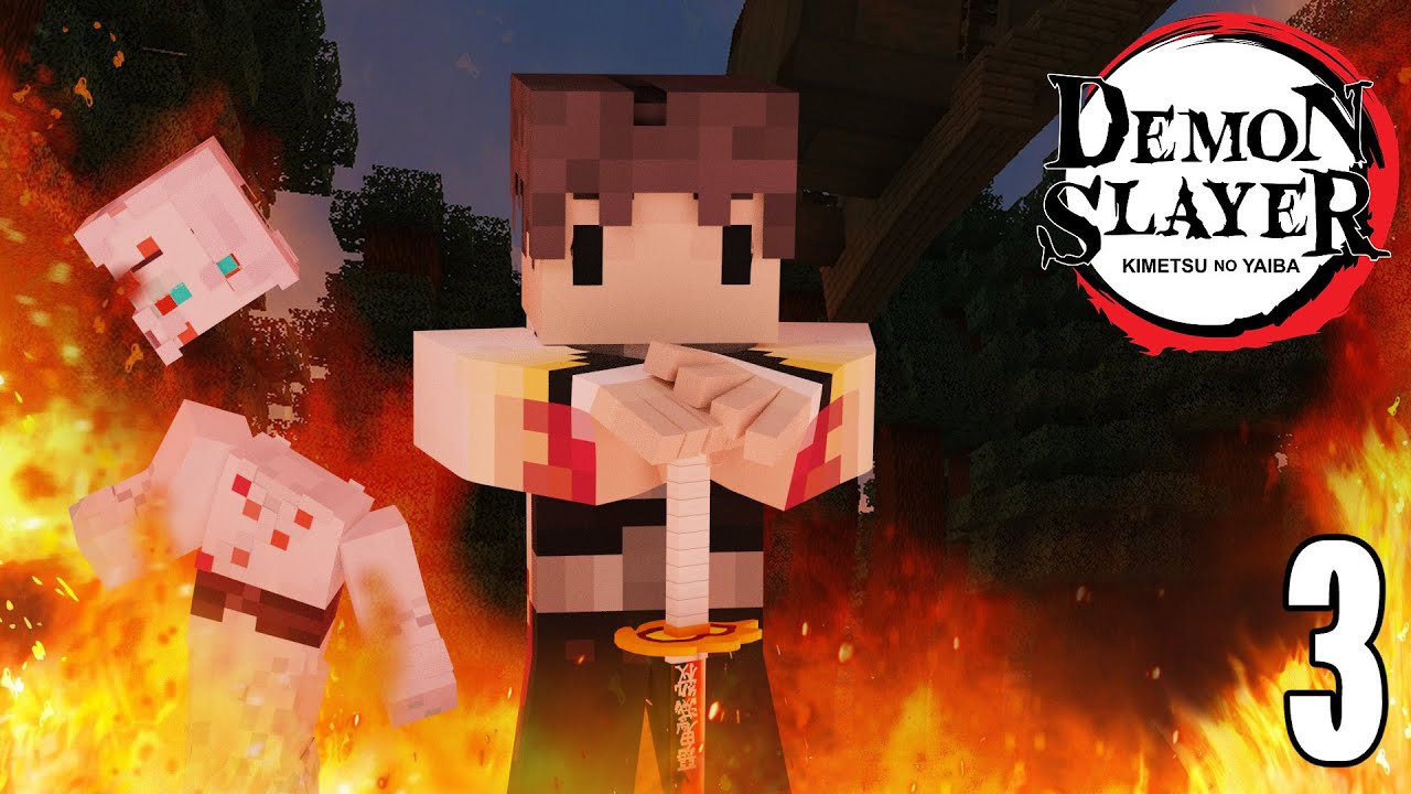 I Became The Flame Hashira Demon Slayer Minecraft Mod 3 Bilibili