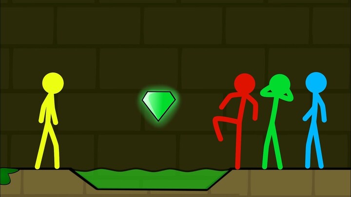 Watergirl and Fireboy, Stickman Animation - Part 1