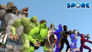 Superhero Size Comparison | SPORE