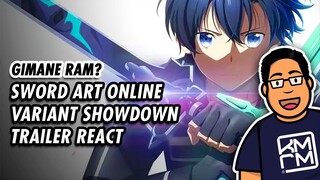 Kamar Rama React to Sword Art Online Variant Showdown