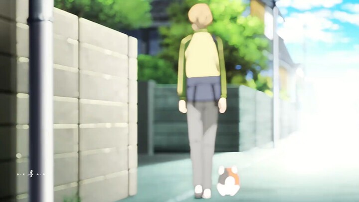 Nyanko-sensei, who walked Natsuki home, is really adorable.