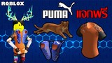 ไอเทมฟรี Roblox!! วิธีได้ไอเทมฟรีทั้งหมดจากเกม Puma Futureland