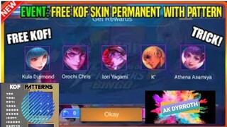 Watch This Before Claim | KOF Event Pattern Reveal | Free KOF Skin Again  | How To Claim Free KOF |🤔