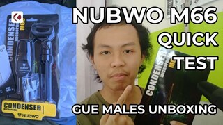 Quick test habis beli (mager unboxing) - NUBWO M66 Condenser Microphone