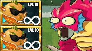 Setiap tanaman diperkuat tanpa batas! Melawan Zombi Raksasa Level 15 - Siapa yang Akan Menang - PvZ 