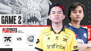 FNATIC ONIC vs EVOS GLORY | Playoffs Day 3 | Game 2 | #MPLIDS13