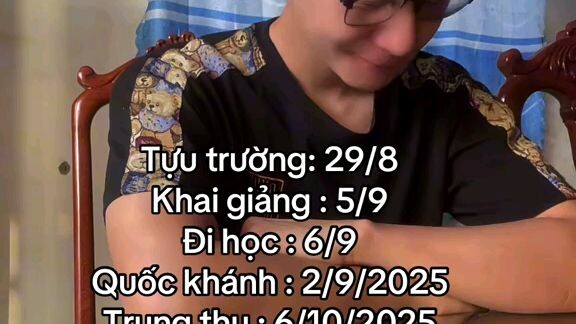 đây là lịch của năm học mới và năm mới 2026
