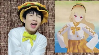ฉันไม่สามารถซ่อนความจริงที่ว่าฉันกำลังเลียนแบบ Paper Man ได้! 🍔 เบอร์เกอร์มนุษย์พลิก RE:WIND ของ ISE