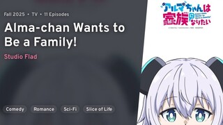 EP 1 - Alma-chan wa Kazoku ni Naritai Sub Indo