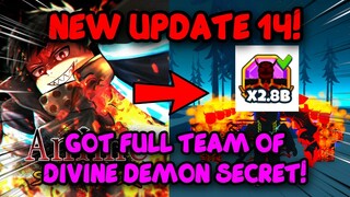 FIRE FORCE UPDATE 14 + Got Full Team Of DIVINE DEMON SECRET! | Anime Punching Simulator Roblox!