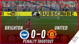 BRIGHTON vs. MANCHESTER UNITED [0-0] • MATCH HIGHLIGHTS | VideoGame Simulation & Recreation