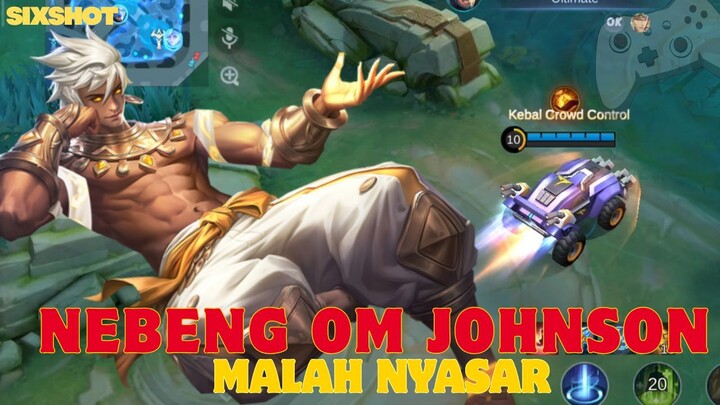 Nebeng Om Johnson Malah Nyasar Ke Base Lawan !! - MLBB