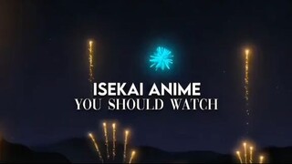 Isekai anime to watch. #anime