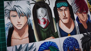 Drawing 10 Ice Power Users in Anime | Bleach, Naruto, One Piece and More