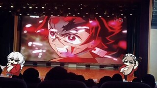 [Kimetsu no Yaiba ➕Pertempuran Dua Kota] Dubbing langsung di pesta kelulusan, seluruh penonton meled