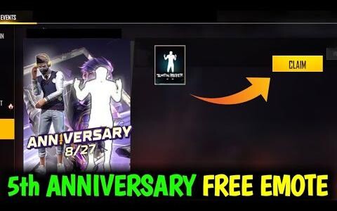 ฟรี EMOTE Free Fire กิจกรรมครบรอบ 5 ปี Emote ฟรี กิจกรรมครบรอบ 5 ปีใน Free Fire Ff