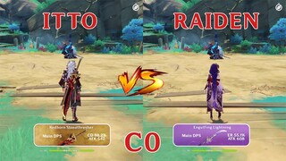 Itto vs Raiden Team comp!! Which one is better? gameplay COMPARISON