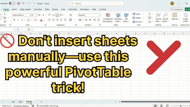 Excell multiple sheets