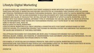 Lifestyle Digital Marketing