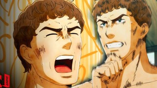 ลูเซียสตอบโต้อย่างสนุกสนานกับสิ่งต่าง ๆ ห้องอาบน้ำแห่งกรุงโรมใหม่ อนิเมะ Netflix