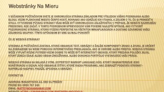 Webstránky Na Mieru